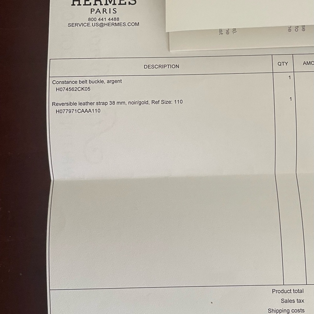 ** SOLD ** Hermes Constance belt buckle & Reversible leather strap 38mm 110/44 - Picture 13 of 14